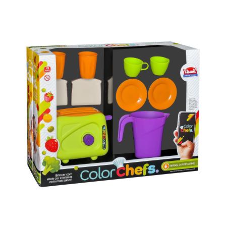 Imagem de Torradeira Color Chefes C/ Acessórios - Usual Brinquedos