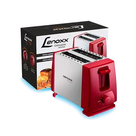 Imagem de Torradeira Inox Red Desligamento Automático 620W 220V Lenoxx