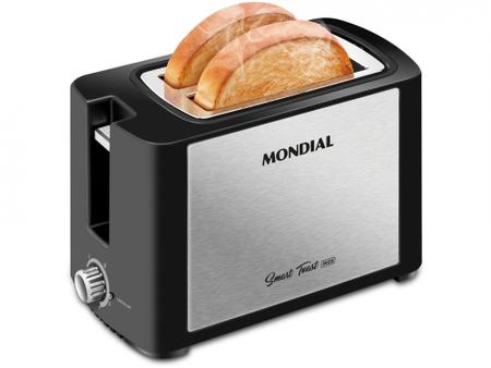 Imagem de Torradeira Mondial Smart Toast T-13 Preta - 2 Fatias 6 Níveis de Tostagem