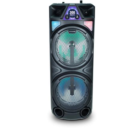 Imagem de Torre Caixa de Som Portátil 300W RMS Bluetooth, USB, P2, P10, Micro SD, Rádio, TWS, Bass Reflex, Bivolt Frahm - 32267