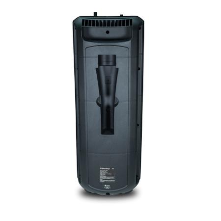 Imagem de Torre Caixa de Som Portátil 300W RMS Bluetooth, USB, P2, P10, Micro SD, Rádio, TWS, Bass Reflex, Bivolt Frahm - 32267