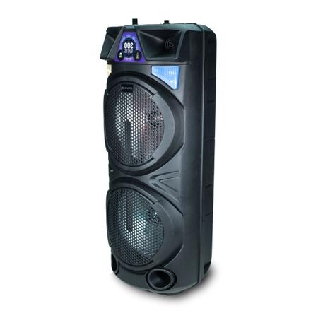 Imagem de Torre Caixa de Som Portátil 300W RMS Bluetooth, USB, P2, P10, Micro SD, Rádio, TWS, Bass Reflex, Bivolt Frahm - 32267