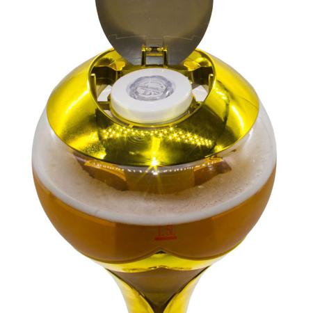 Imagem de Torre de Chopp 2,5 Litros Dourada Iluminação Led GT147-G - Lorben