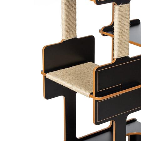 Torre para Gatos Tom - 1 Prateleira de Sisal - Ferpa Design Imagem de Torre para Gatos Tom - 1 Prateleira de Sisal