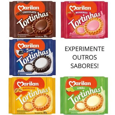 Tortinha de Bolacha Chocolate Recheio Sabor Chocolate 1200g - Marilan Imagem de Tortinha de Bolacha Chocolate Recheio Sabor Chocolate 1200g
