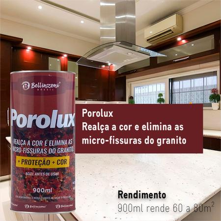 Imagem de Total Proteção Granito Porolux Bellinzoni 900ml Kit C/12 - Preto