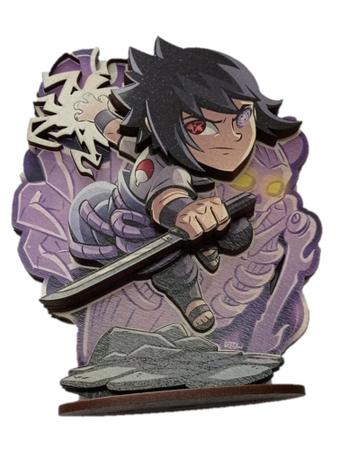 DISPLAY EM MDF PEQUENO SASUKE UCHIHA