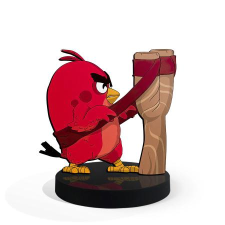 Imagem de Totem Pequeno Boneco Angry Birds Red 7cm + Base