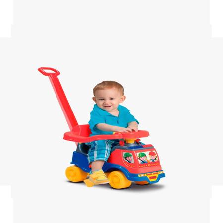 Totoka Bebê Infantil Carrinho Motoca Velotrol Com Empurrador Moto Plus  Apoio p/ Pés Menino Cardoso Toys no Shoptime