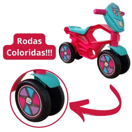 Motoca Infantil de Equilíbrio - Totokross - Rosa - Cardoso