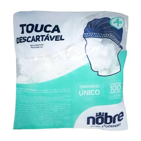 Imagem de Touca Descartável Sanfonada 100U Kit 10