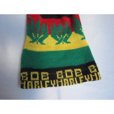 Imagem de Touca Gorro com pompom  Bob Marley Jamaica Reggae Esquenta Orelha