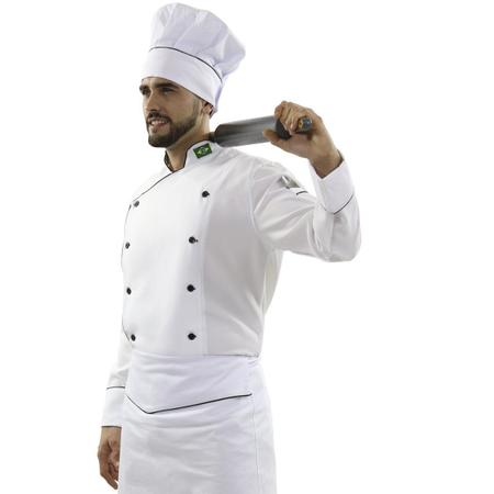 Chapéu Mestre Cuca Branco Toque Blanch Cozinheiros - Hook Classic &  Uniformes