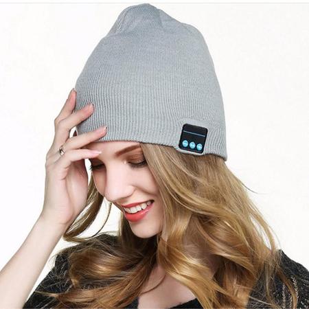 Imagem de Touca Unissex Bluetooth Headphone Atende Ligação Inverno