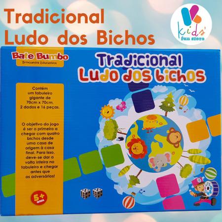 Tradicional Ludo dos Bichos Gigantes Bate Bumbo