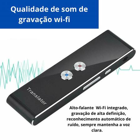 Novo f1a portátil inteligente tradutor de voz eletrônica bolso traductor  alto-falante inteligente multi idiomas in-english para traval - AliExpress