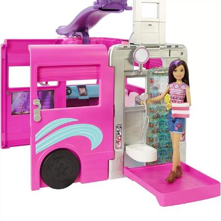Trailer Barbie Acampamento dos Sonhos Boneca Brinquedo Ve culo