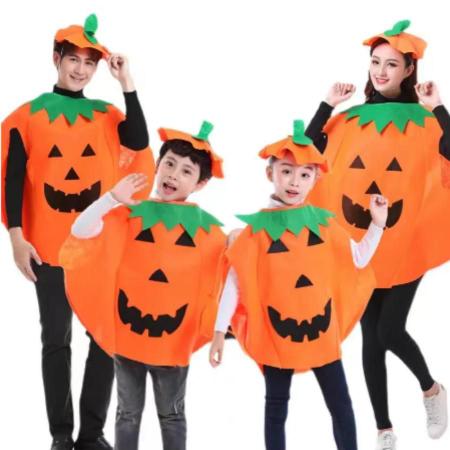 Imagem de Trajes De Abóbora Fantasia Halloween Infantil e Adulto