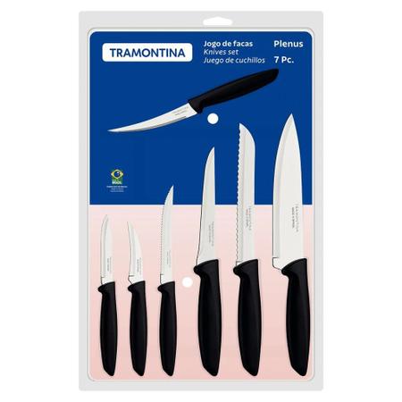 Imagem de Tramontina Plenus Kit Facas Inox 7pc Pre 23498066