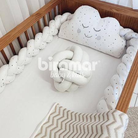 Trança Protetora Berço E Cama New York Mini Triângulo - Biramar Baby Imagem de Trança Protetora Berço E Cama New York Mini Triângulo