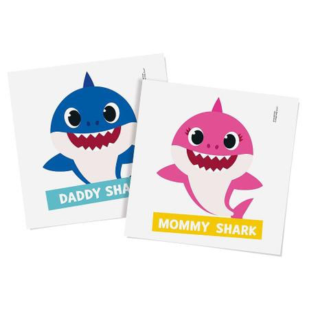 Transfer para Camiseta Mommy e Daddy Baby Shark 1 Unidade Cromus Rizzo Festas Papel Transfer e Fita Termica Magazine Luiza