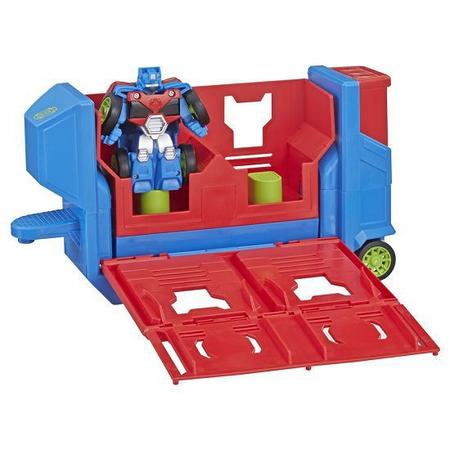 Imagem de Transformers Playskool Rescue Bots Optimus Prime Carreta Lançadora  Hasbro