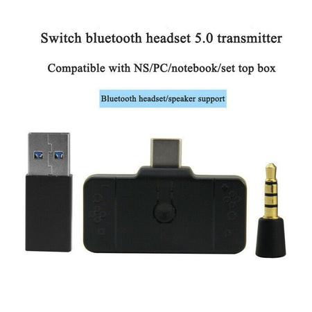 Imagem de Transmissor De Áudio Bluetooth Compatível Com Switch PS4 PC Adaptador USB