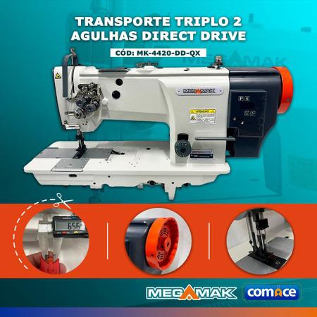 Imagem de Transporte Triplo  Direct Drive  2 agulhas- Bitola6,4MM-220V