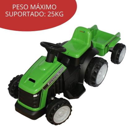 Imagem de Trator Elétrico Infantil 6V com Reboque IMPORTWAY