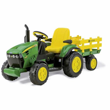 Trator Elétrico Infantil com Caçamba - John Deere - 12v - Peg-Pérego