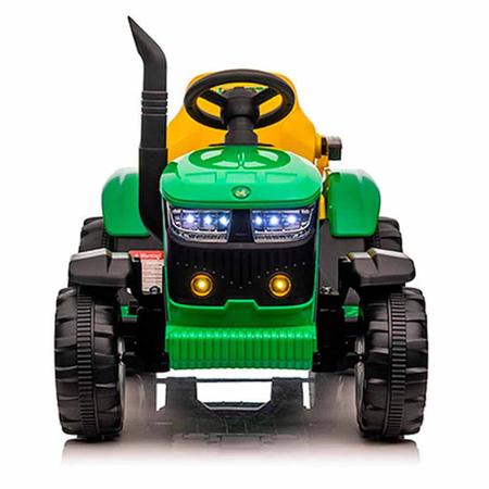 Imagem de Trator Elétrico Infantil com Carreta - 12v - Verde - Zippy Toys
