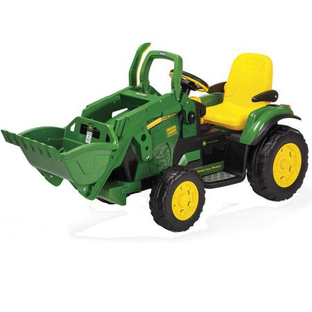 Imagem de Trator Infantil Elétrico Criança Carrinho 3 Anos até 40 Kg John Deere Ground Force Loader 12V Peg Perego