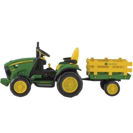 Imagem de Trator Infantil Elétrico Criança Carrinho 3 Anos até 40 Kg John Deere Ground Force Loader 12V Peg Perego