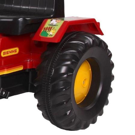 Imagem de Trator Infantil Pedal Farmer com Pá Vermelho - Biemme