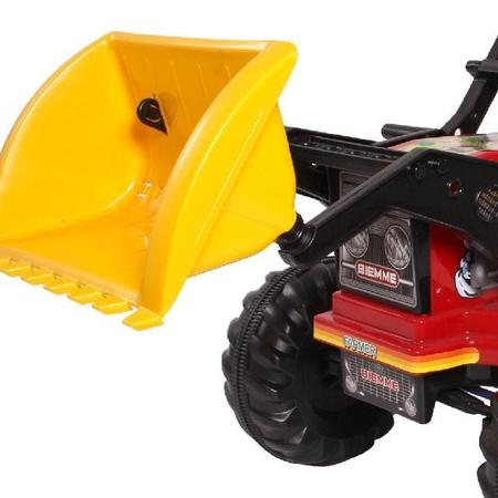 Imagem de Trator Infantil Pedal Farmer com Pá Vermelho - Biemme