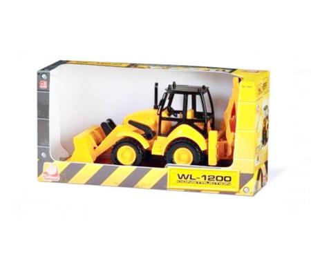 Imagem de Trator infantil retro escavadeira wl 1200 construction - silmar 6810