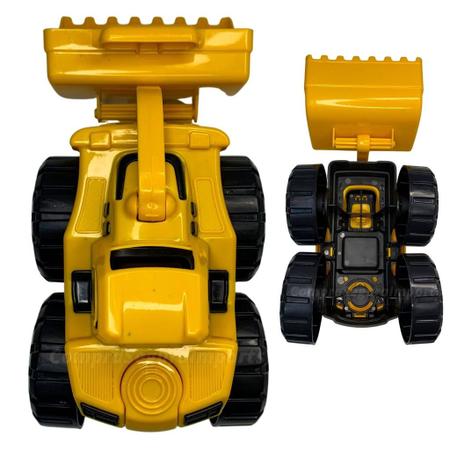 Imagem de Trator Retro Escavadeira De Brinquedo Caminhão Construção F114