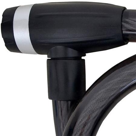 Imagem de Trava Cabo de Aço Cadeado Anti Furto 25mm Cinoy YN-TV003 Preto 1,2m Moto Estepe Bicicleta