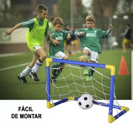 Imagem de Trave De Gol De Futebol Infantil Com Rede  Bola Pequena Top