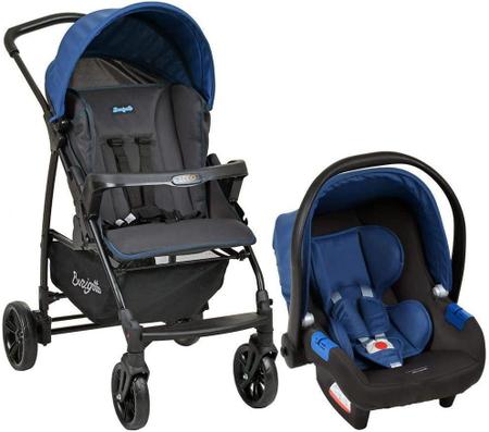 Imagem de Travel System Ecco Com Bebê Conforto Touring X Cinza Azul