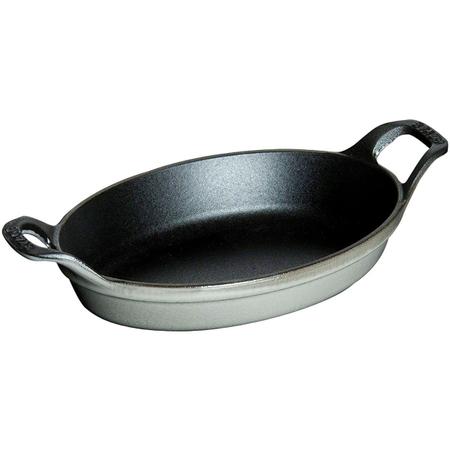 Imagem de Travessa Oval Ferro Fundido Cinza Grafite 15 cm Staub