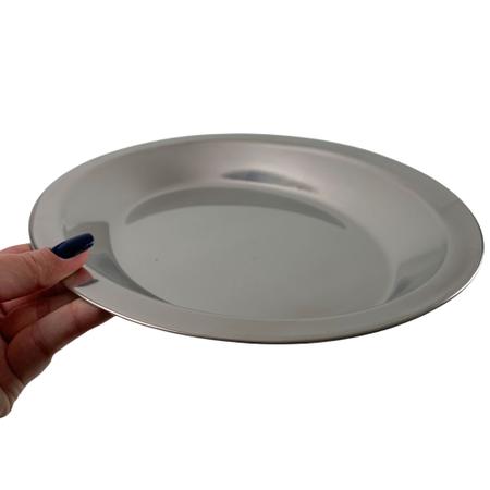 Imagem de Travessa Oval Funda Aço Inox 30cm Bandeja Restaurante Baixela Para Servir