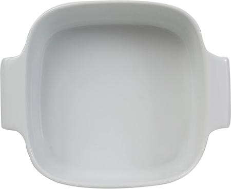 Imagem de Travessa quadrada em porcelana, modelo assar ou servir, refratária, 2000 ml, Germer, Branco