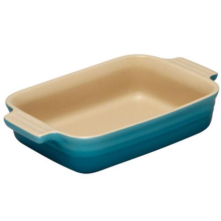 Imagem de Travessa Retangular 3 Litros Azul Caribe Le Creuset