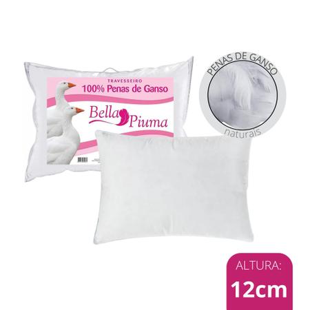 Travesseiro 100% Penas C/ Tratamento Antialérgico Daune 5001BP Imagem de Travesseiro 100% Penas C/ Tratamento Antialérgico Daune 5001BP