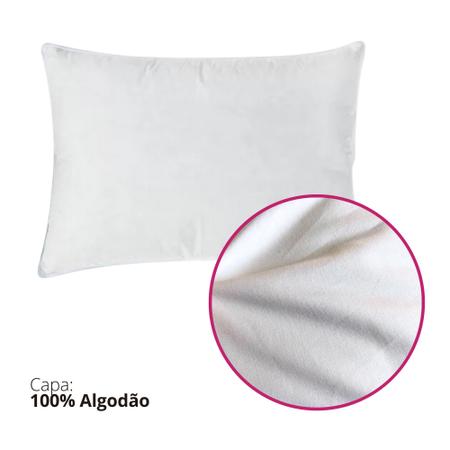 Travesseiro 100% Penas C/ Tratamento Antialérgico Daune 5001BP Imagem de Travesseiro 100% Penas C/ Tratamento Antialérgico Daune 5001BP
