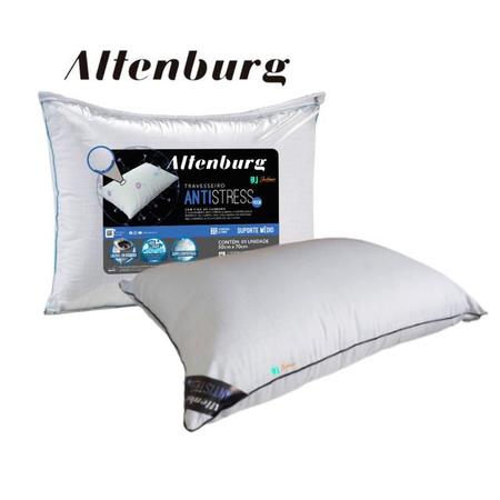 Imagem de Travesseiro Altenburg Antistress Tech 50x70 - Confortável - Ação Antimicrobiana Com Fios de Carbono Elimina a eletricidade estática do corpo
