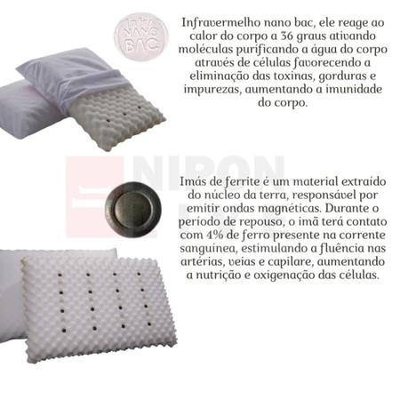Imagem de Travesseiro anti ronco macio conforto com pastilha magnética