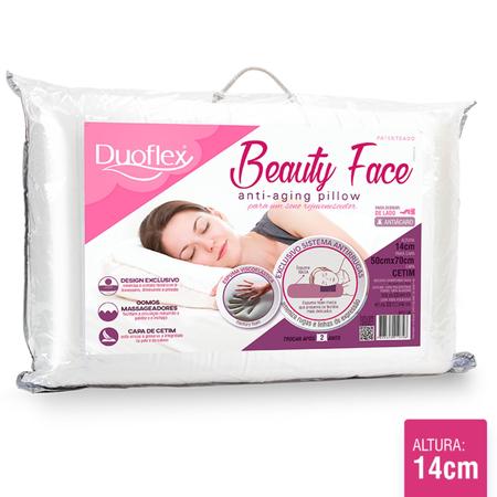 Imagem de Travesseiro Anti Rugas Duoflex Beauty Face - 50 x 70