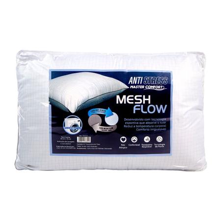 Imagem de Travesseiro Anti Stress Fios de Carbono Alto Conforto Mesh Flow Master Comfort
